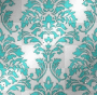Turquoise brocade