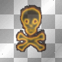caveira ardente