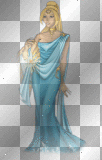 blue fantasy woman
