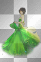 green dress woman