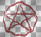 Red Serpent Pentacle 