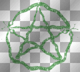 Green Serpent Pentacle