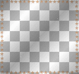 Deco-Star-Glitter-Square -Frame~Orange