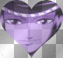 nico robin  cuore viola