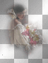 vintage flowers woman
