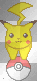pikachu running on a pokeball
