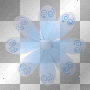 Daisy With Swirl Pattern~Blue
