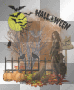 Halloween bats pumpkin crow Halloween bats pumpkin crow