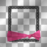 black white pink frame