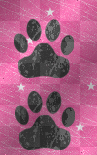 Pink Pawprint Background