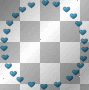 Heart Circle BG~Blue Heart Circle BG~Blue