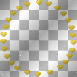Heart Circle BG~Yellow