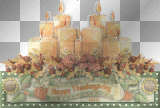 Happy Thanksgiving ' candle animated glitter