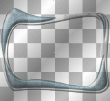 Metallic blue frame
