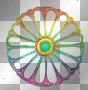 rainbow round thing