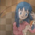 Brushing Dawn's hair^_-