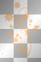 DECO SPIRAL FLOWERS WITH BUTTERFLIES~ORANGE