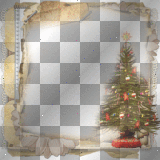 vintage christmas frame