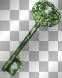 Green Antique Key