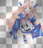 Anime girl blue