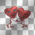 red dancing hearts