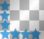 Star Border Corners Glitter~Blue