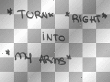 Turn Right into my arms! Without  Background