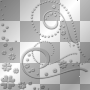 Heart Background~Silver
