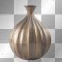 winter deco vase