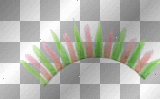 Tp - Pink/Lime Green eyelash