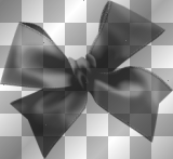 bow ribbon  transparent black  ©dK