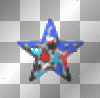 red, white & blue star