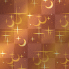 Glitter Orange Moon