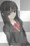 Aniime giirl iin black