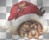 Christmas Mickey Mouse, Cat & Dog