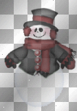 gothic snowman christmas