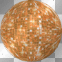 Disco Sparkle Ball~Orange