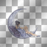 lady in the moon