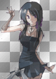 anime goth girl - melarocks_stamps