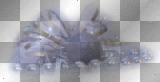 WINTER DECO XMAS BLUE TRANSPARENT