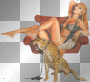 Leopard woman...
