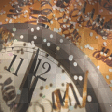 Happy New Year clock ' background