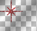 Red Glitter Star