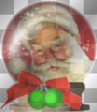 bola de cristal Papá Noel