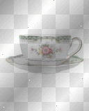 Tea Cup & Saucer With White Background