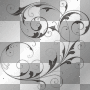 black transaparent swirls