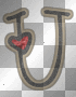 love letter with heart U