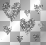 Silver small Hearts Decor