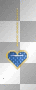 Heart Pendant - Blue