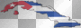 cuba map with flag